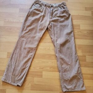 Live A Little Vintage Classic Comfy Tan Corduroy Cord Pants, Size 8